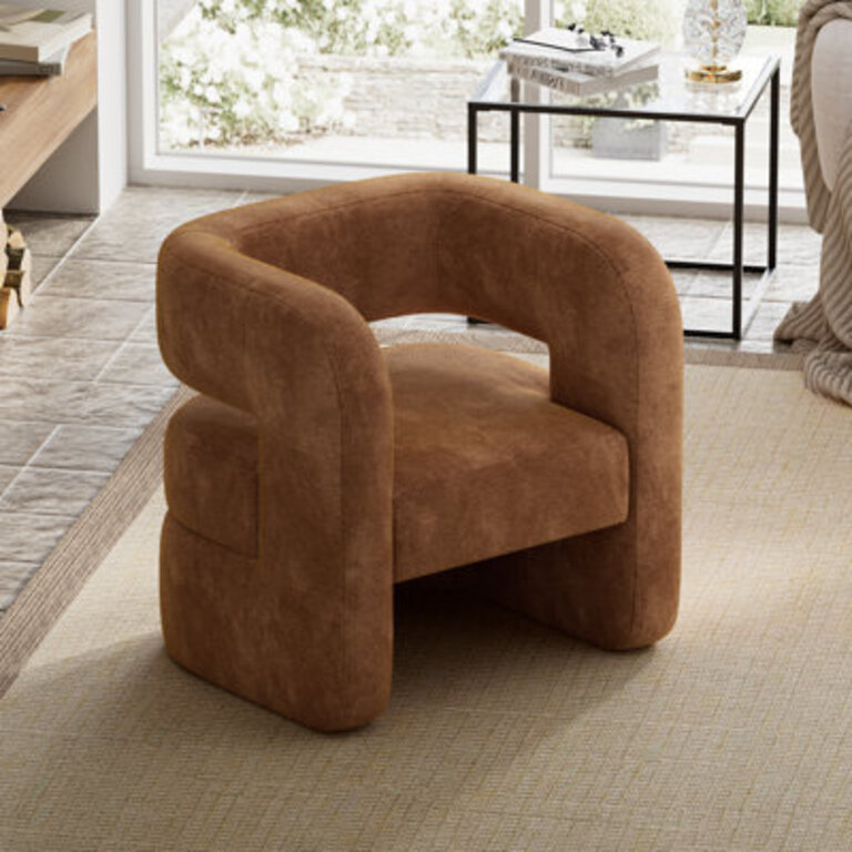 Sinel Full Assembled Upholstered Accent Chair For Living Room