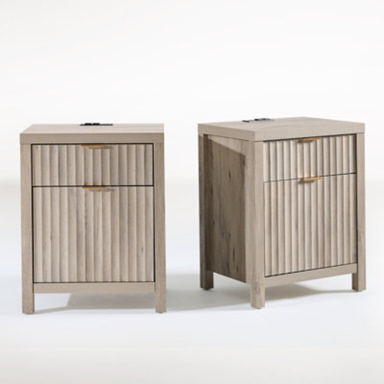 Arrilla 25 2 - Drawer Nightstand with Built-In Outlets