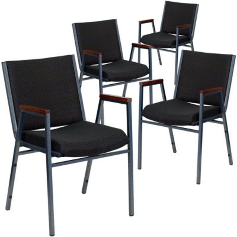 Aliya Heavy Duty Stack Chair with Arms 3 Chairs