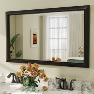 Amara High-strength Tempered Glass and Aluminum Alloy Framed Wall Mirror