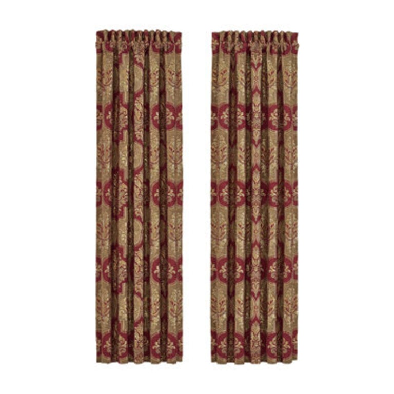 MATILDA 95 Window Panel Pair Crimson