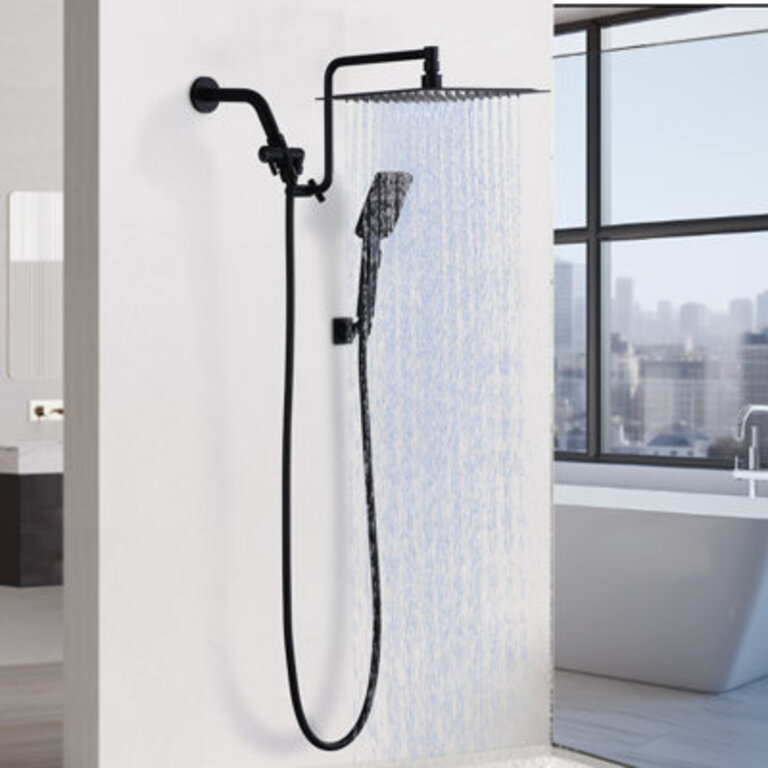 Multi Function Adjustable And Dual Shower Head with Handheld Combo