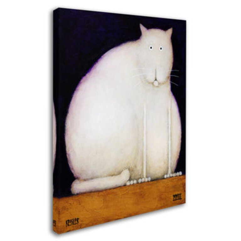 Fat Cat Print on Wrapped Canvas
