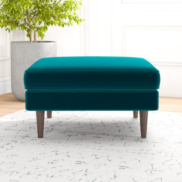 Kylian Velvet Ottoman