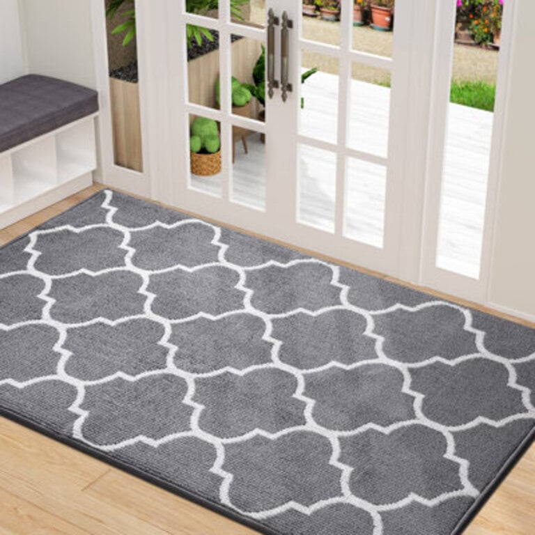 Premium Indoor Outdoor Non-Slip Absorbent Resist Dirt Machine Washable Entry Decor Rug