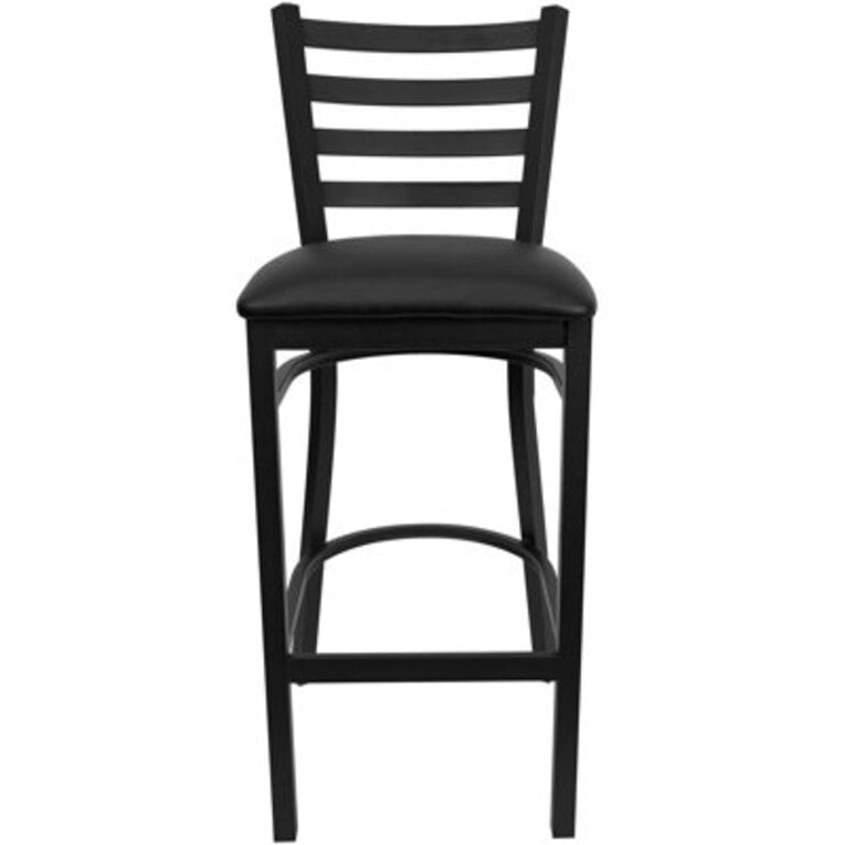 Brixton Hercules Series Ladder Back Metal Restaurant Barstools