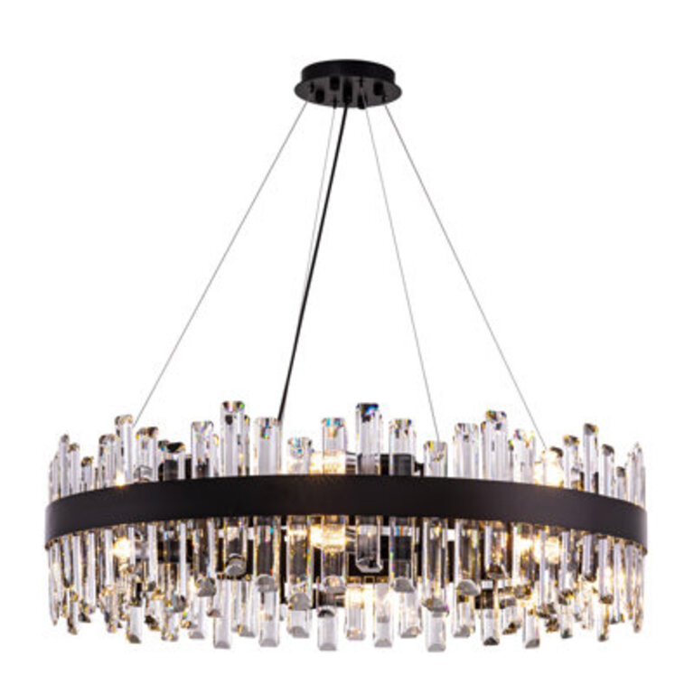 Marais Dimmable Round K9 Crystal Ceiling Light Modern Chandeliers