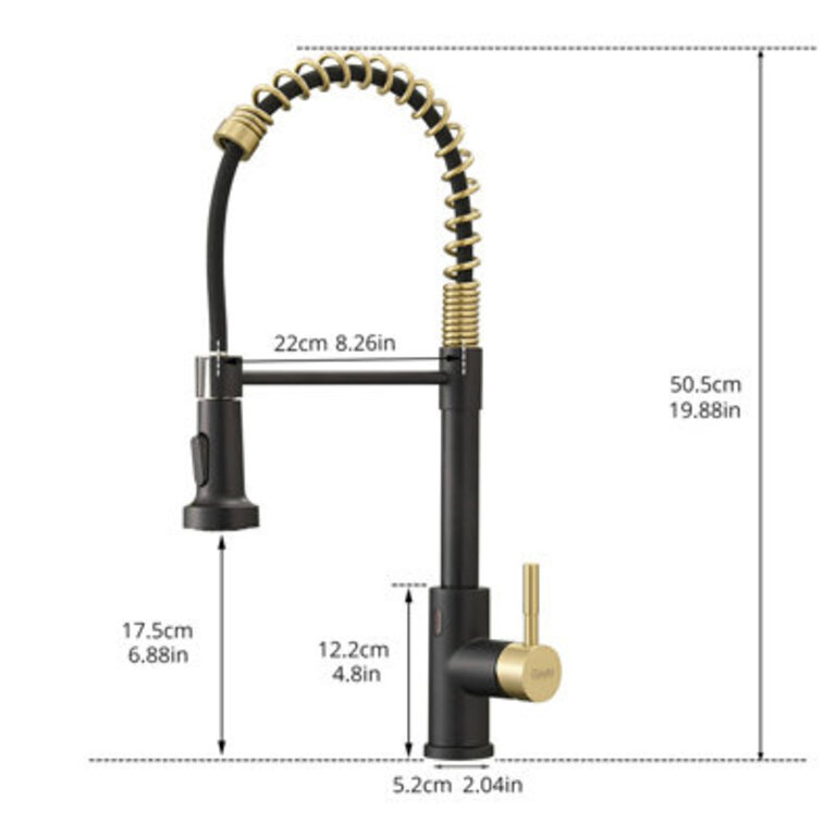 Pull Down Touchless Single Handle Kitchen Faucet with Sprayer Single Hole Modern Brass High Arc Mixer Spring Taps with Valve