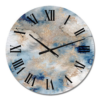 Marble Clouds I - Modern Wall Clock