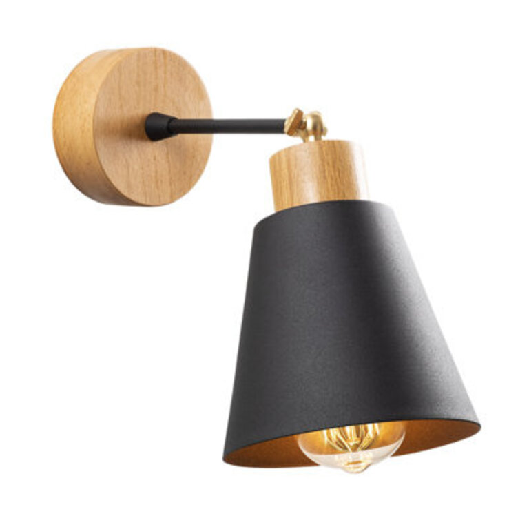 Seren 1 - Light Dimmable BrownBlack Armed Sconce