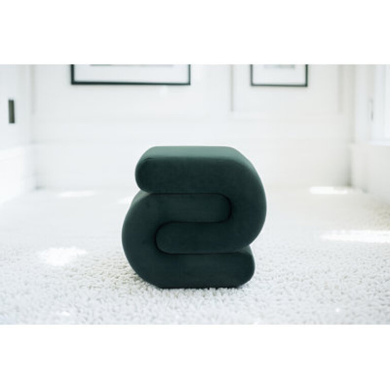 Serpa S-shape Ottoman Makeup Stool Footstool for Living Room Bedroom