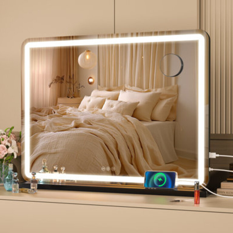 Dacee Rectangle LED Mirror Touch Control Stepless 3 Colours Temperature  Dimmable Light with 3-Year Warranty