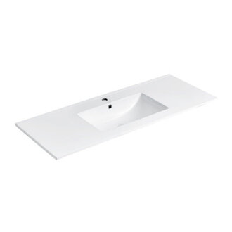 4756 Single Bathroom Vanity Top in Glossy White with Sink