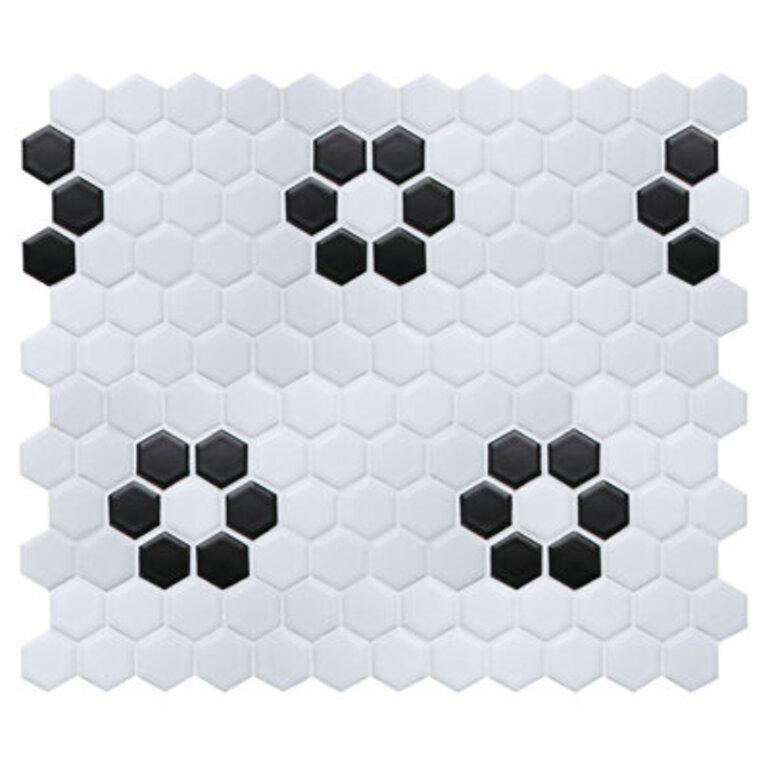 Value Series 1 x 1 Porcelain Honeycomb Mosaic Wall  Floor Tile