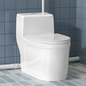 Contemporary One-Piece Macerating Toilet with Concealed 600W Pump for Basement Space-Saving Upflush Toilet