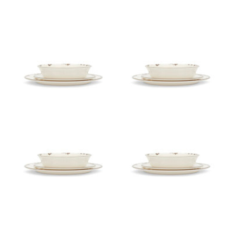 Darren 12 Piece Melamine Dinnerware Set - Service for 4