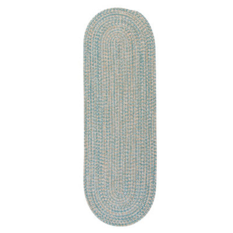 Bristow Wool Blend Reversible Area Rug - Teal