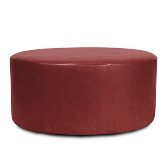 Florio Faux Leather Ottoman