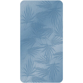 Palm Frond Bath Tub and Rectangle Non-Slip Floral Shower mat
