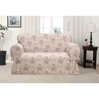 Chateau Box Cushion Loveseat Slipcover