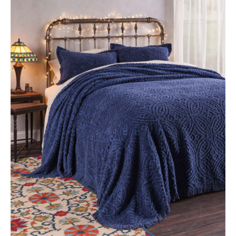 Traditional Cotton Solid Colour Coverlet