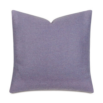 Heathered Wool Solid Colour Wool Blend Reversible Throw Pillow