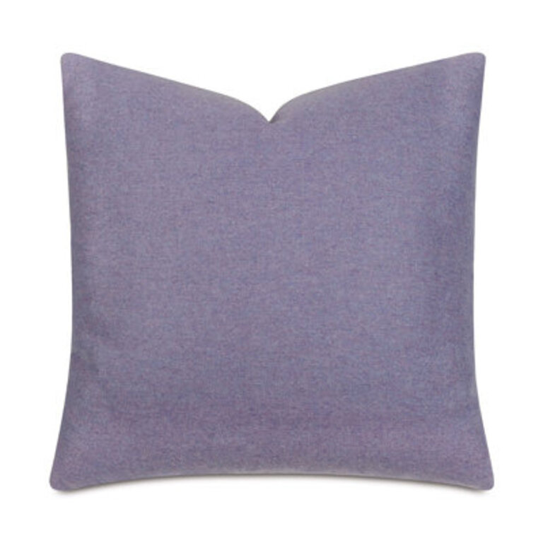 Heathered Wool Solid Colour Wool Blend Reversible Throw Pillow