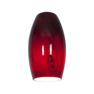 Baur 8 H Glass Oval Pendant Shade