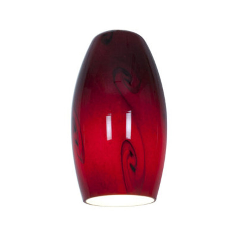 Baur 8 H Glass Oval Pendant Shade