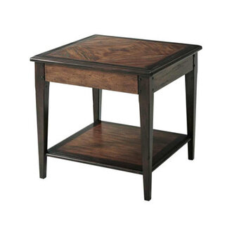 Wine Country Solid Wood End Table with Storage