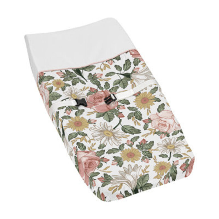 Vintage Floral Changing Pad Cover