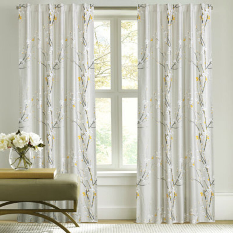 Semi Sheer Curtains  Drapes Pair