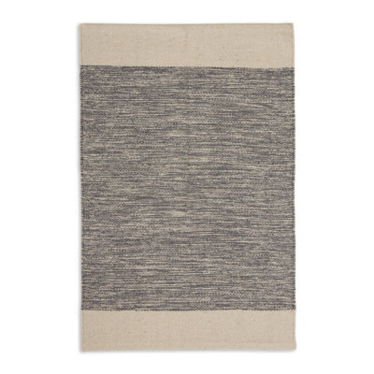Kylen Handmade Cotton Grey Area Rug