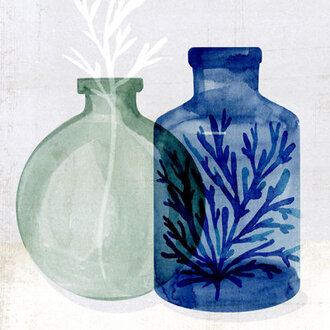 Sea Glass Vase II  by Annie Warren