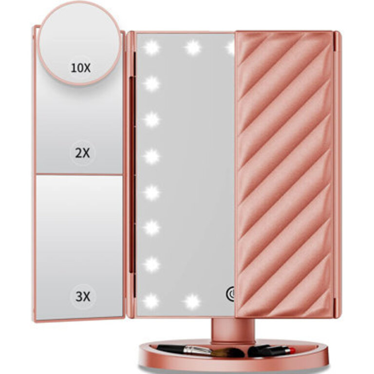 LED Leather Mirror