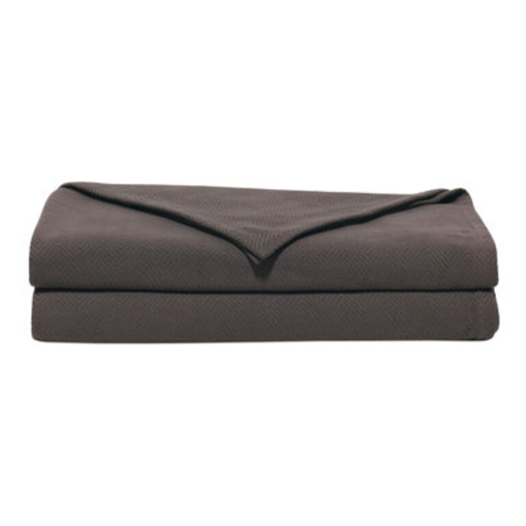 Chalet Traditional Cotton Solid Colour Coverlet