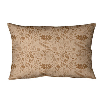 Floral Microsuede Reversible Throw Pillow