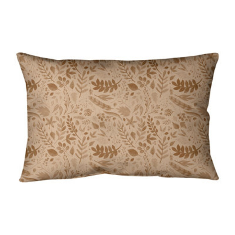 Floral Microsuede Reversible Throw Pillow