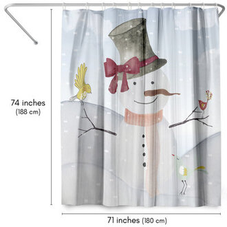 71 x 74 Shower Curtain by Mirja Paljakka
