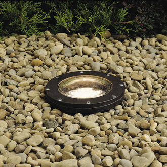 Bronze Low Voltage Metal Well Light