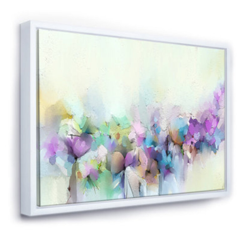 Yellow And Purple Spring Flowers