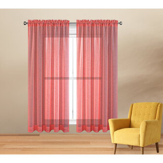 Lorrianne Polyester Sheer Sliding Panel Pair