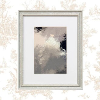 Hilda Wood Beaded Picture Frame with Mat