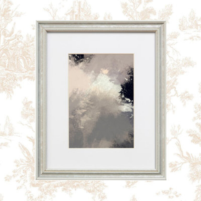 Hilda Wood Beaded Picture Frame with Mat