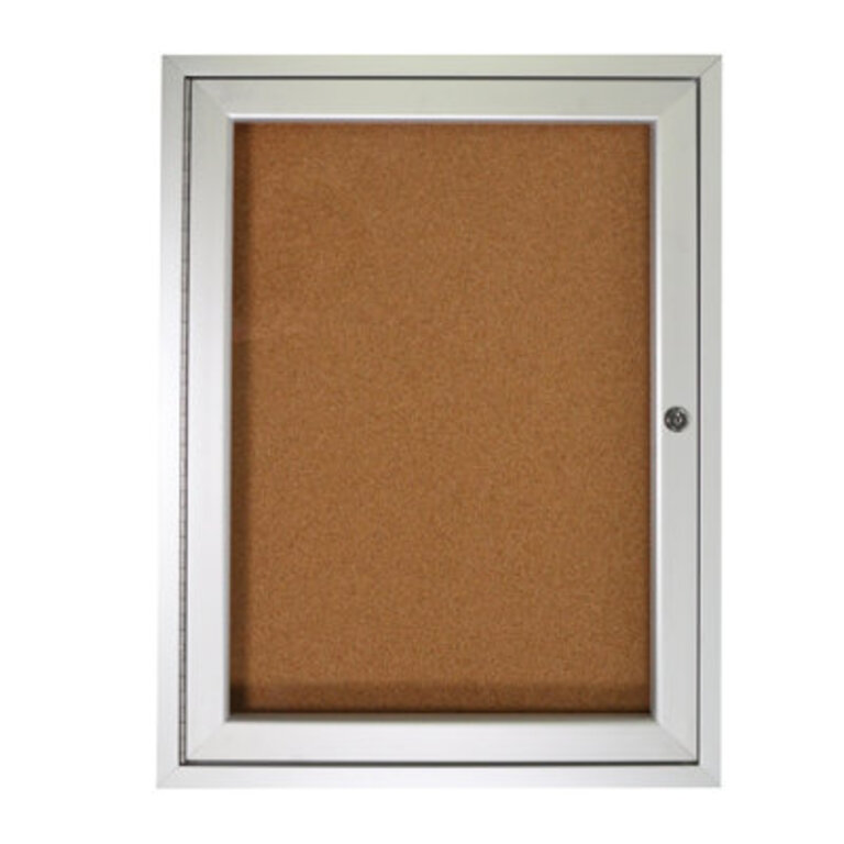 Enclosed Cork Boards Enclosed Cabinet Cork Bulletin Board
