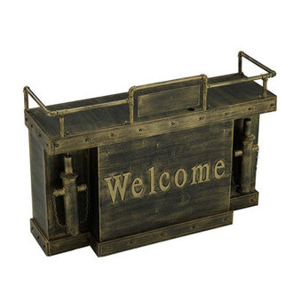 Rectangle Metal Reception Desk with Filing Cabinet