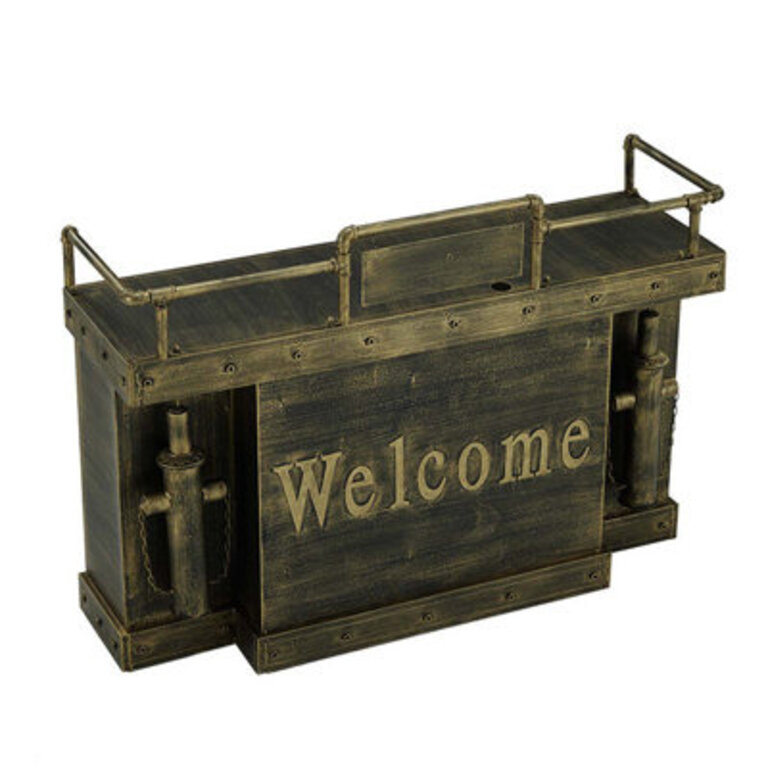 Rectangle Metal Reception Desk with Filing Cabinet