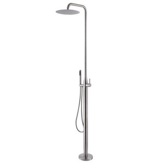 8466 H Freestanding Outdoor Shower 304 Stainless Steel Shower Kit with Hand Shower Head