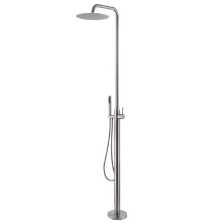 8466 H Freestanding Outdoor Shower 304 Stainless Steel Shower Kit with Hand Shower Head
