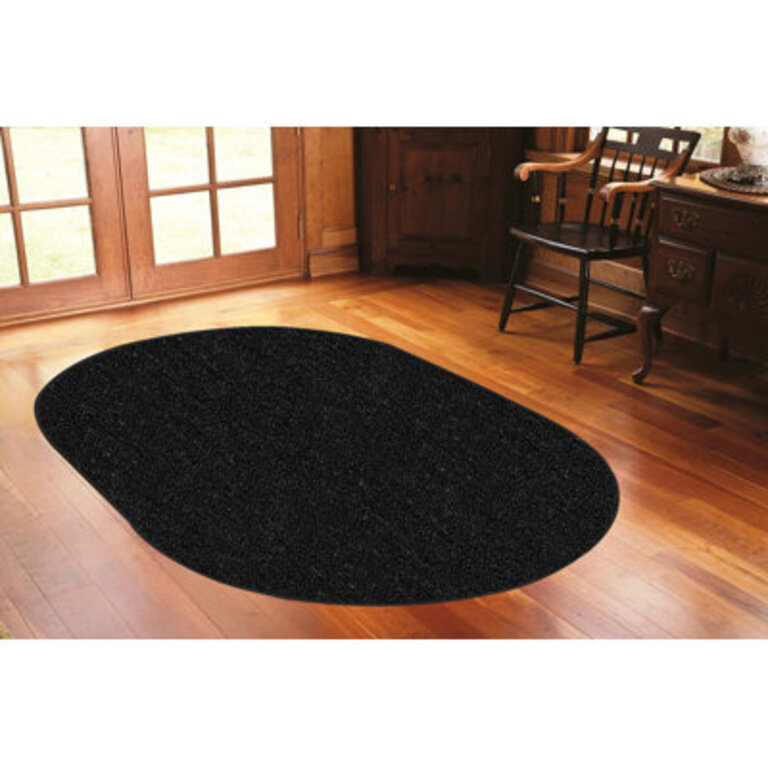 Ottoville Hand Braided Black Rug